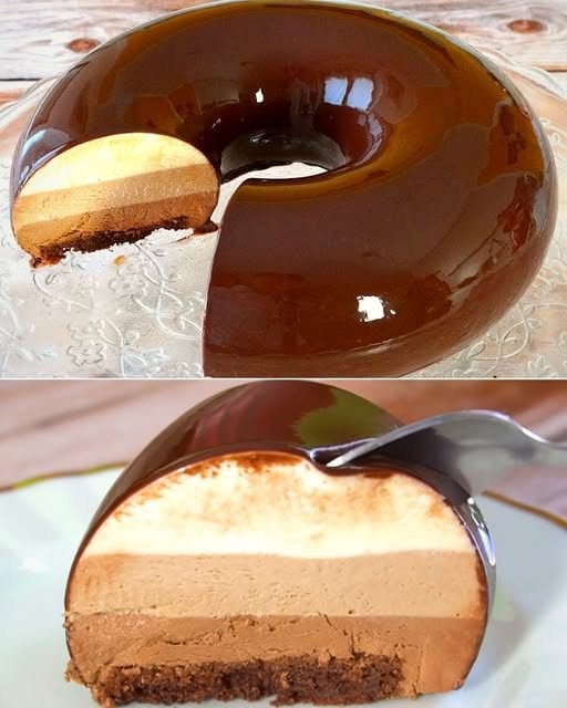 Ciambella ai tre cioccolati