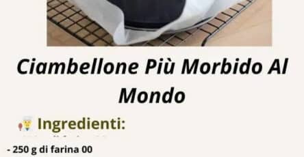 Ciambellone soffice semplice