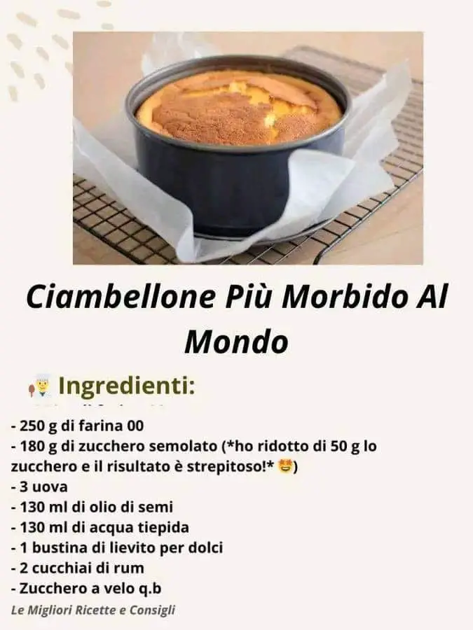 Ciambellone soffice semplice