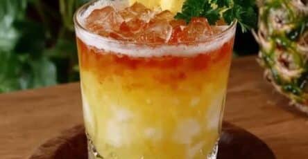 Cocktail paradisiaco ananas