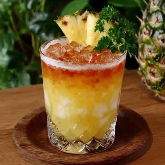 Cocktail paradisiaco ananas