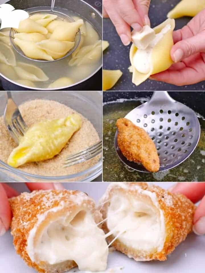 Conchiglioni fritti ripieni