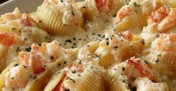 Conchiglioni ripieni di aragosta