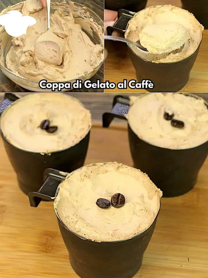 Coppa di gelato caffè