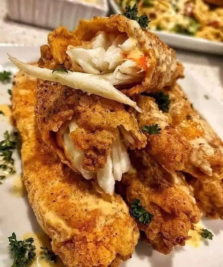 Cosce di granchio fritte