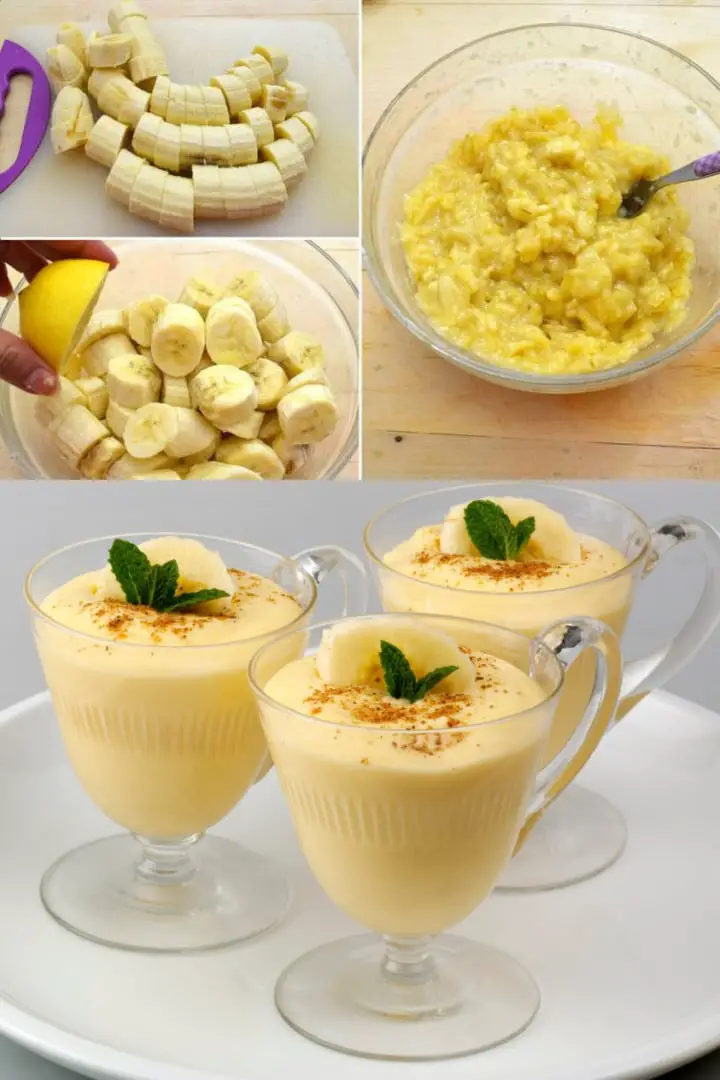 Crema di banana deliziosa
