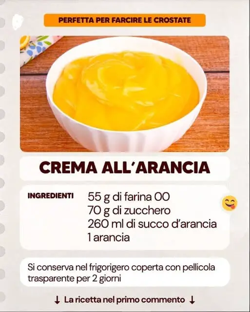 Cremosa e profumata ricetta