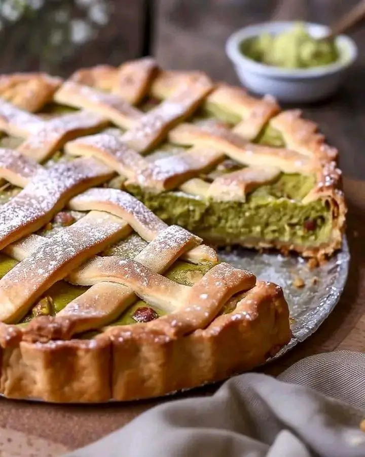 Crostata al pistacchio