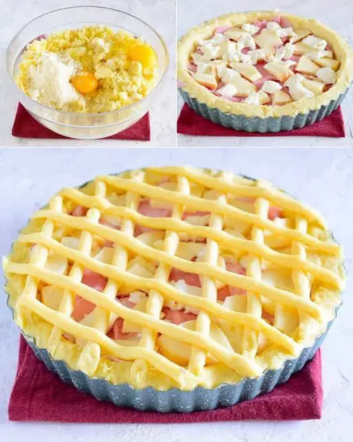 Crostata di patate filante