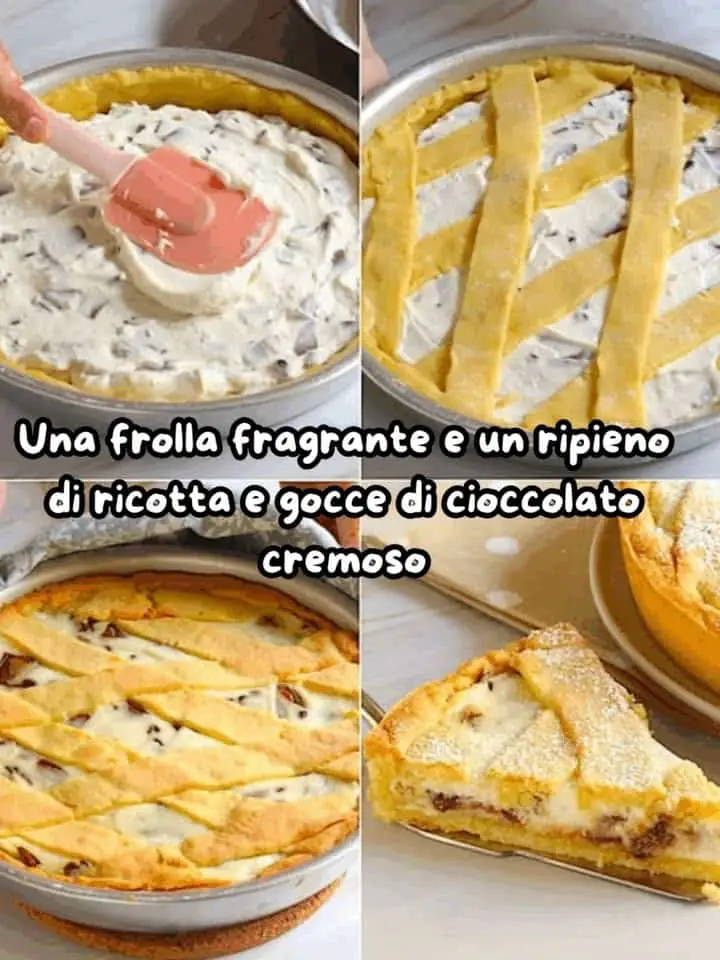 Crostata ricotta cioccolato