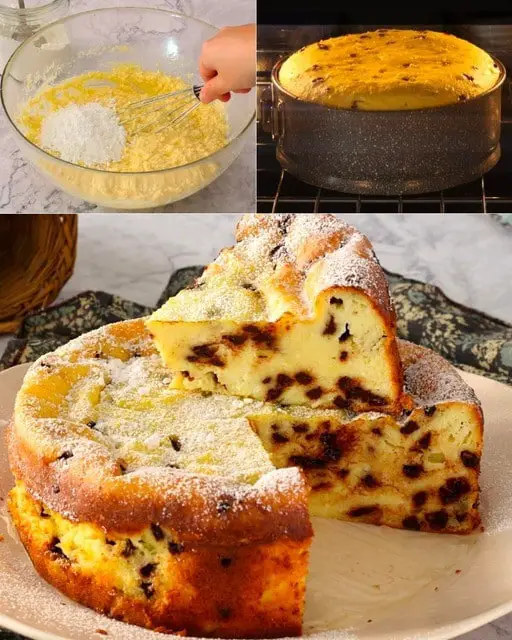 Dolce con ricotta e cioccolato