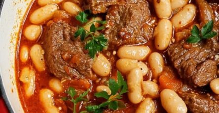 Fagioli bianchi e manzo