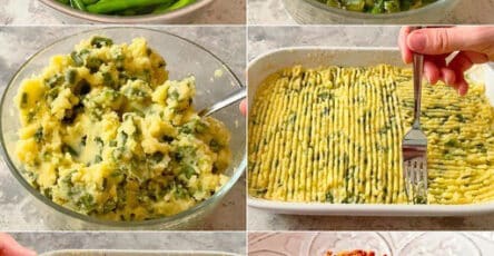 Fagiolini e patate al forno