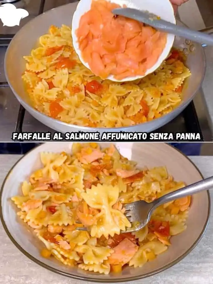 Farfalle al salmone affumicato