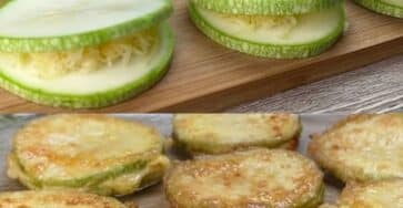 Fette di zucchine croccanti