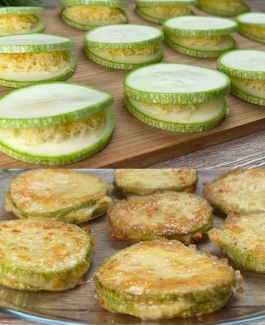 Fette di zucchine croccanti