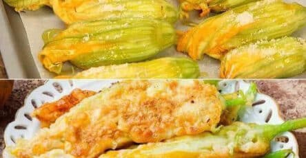 Fiori di zucca gratinati