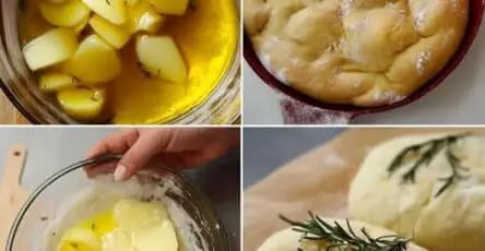 Focaccia alle patate rosmarino