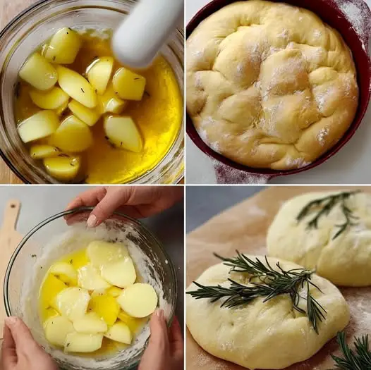 Focaccia alle patate rosmarino