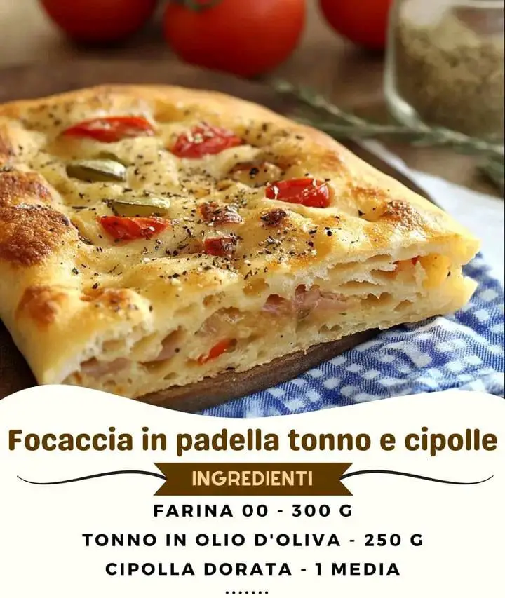 Focaccia ripiena di tonno