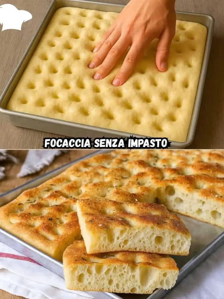 Focaccia senza impasto
