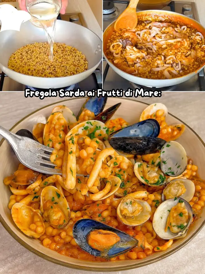 Fregola sarda ai frutti di mare