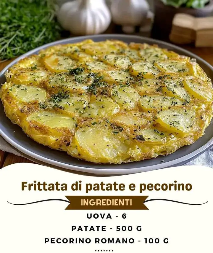 Frittata di patate e pecorino