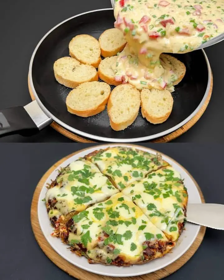 Frittata veloce di baguette