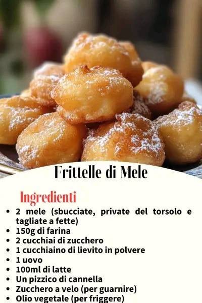 Frittelle di mele dolci