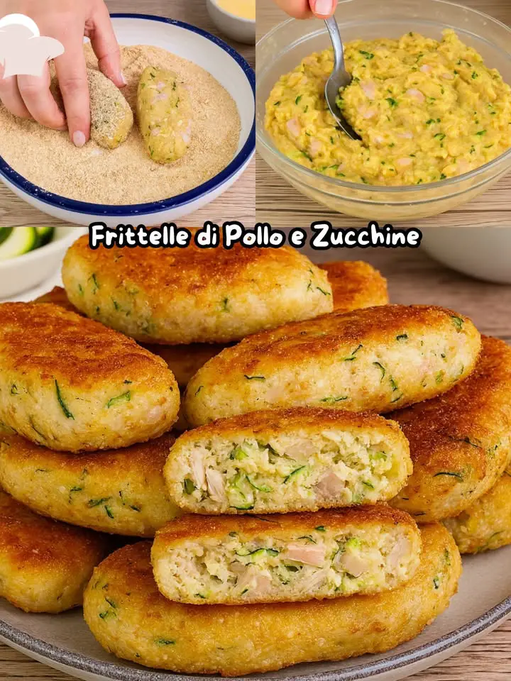 Frittelle di pollo e zucchine
