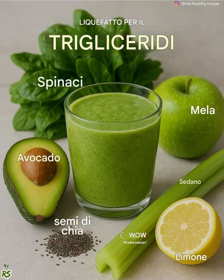 Frullato verde trigliceridi alti