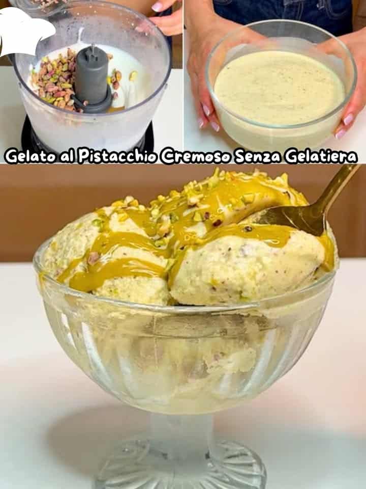 Gelato al pistacchio facile