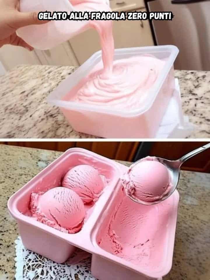 Gelato alla Fragola Zero Punti