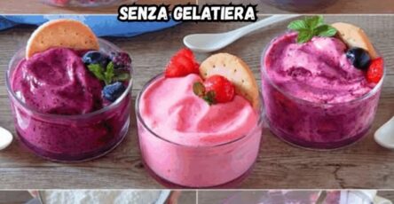 Gelato alla frutta senza gelatiera