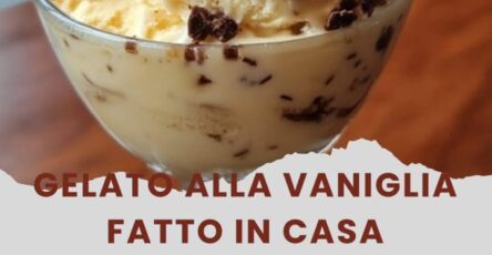 Gelato alla vaniglia fresco