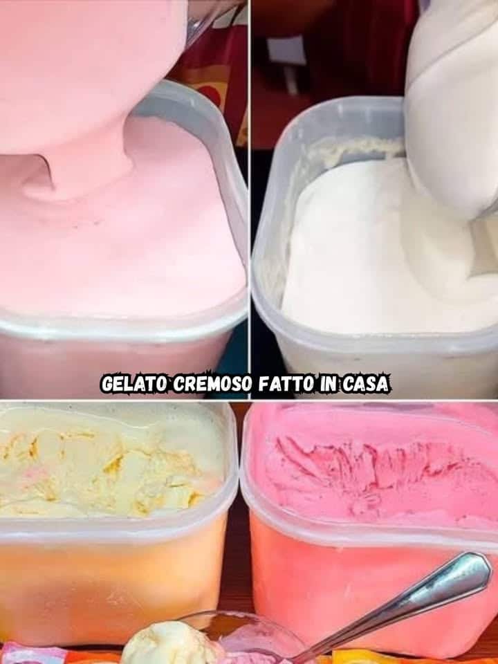 Gelato cremoso fatto in casa