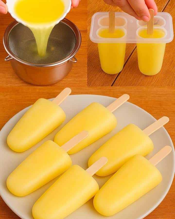 Ghiaccioli al limone semplici