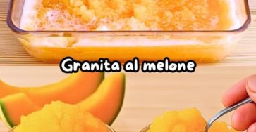 Granita di melone fresca
