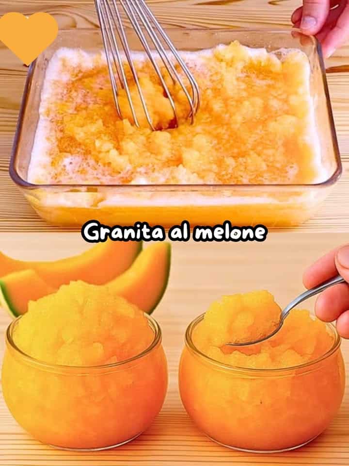 Granita di melone fresca