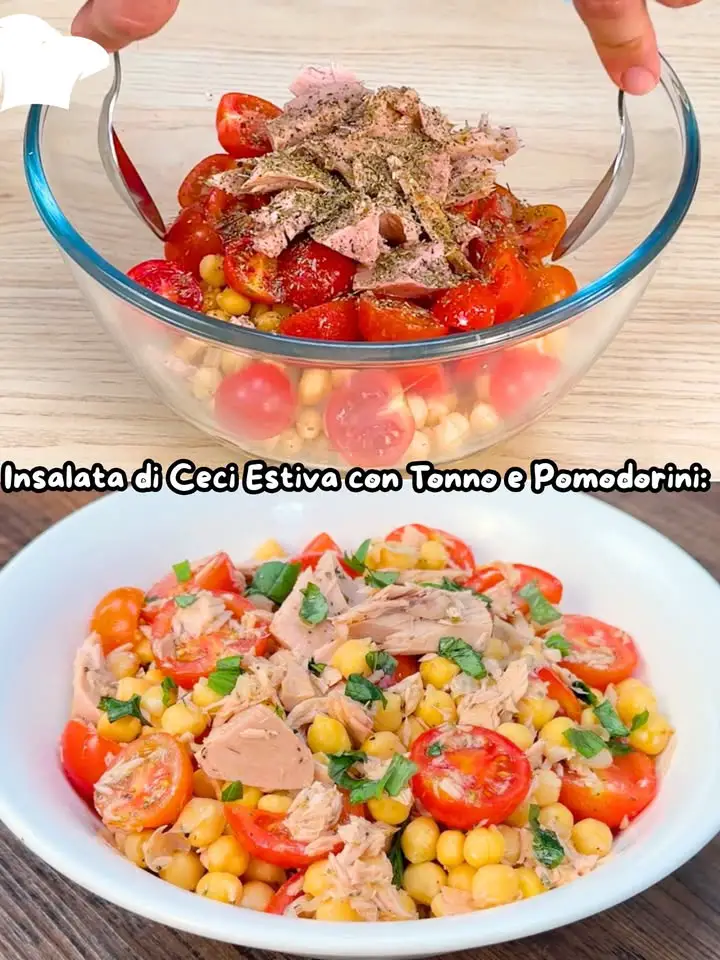 Insalata di ceci fresca