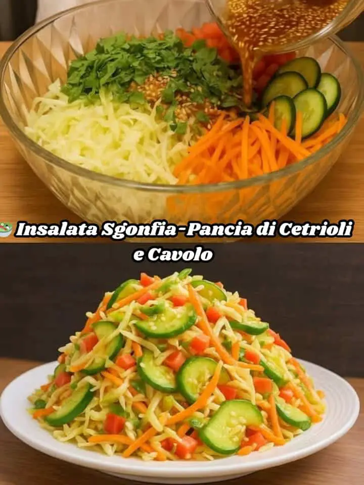 Insalata di cetrioli e cavolo