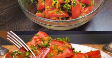 Insalata di pomodori veloce