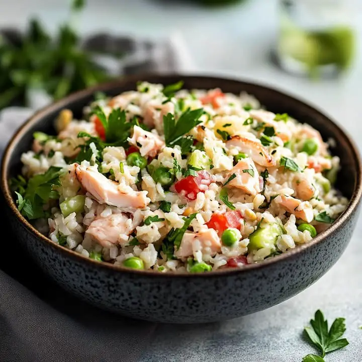 Insalata di riso con tonno