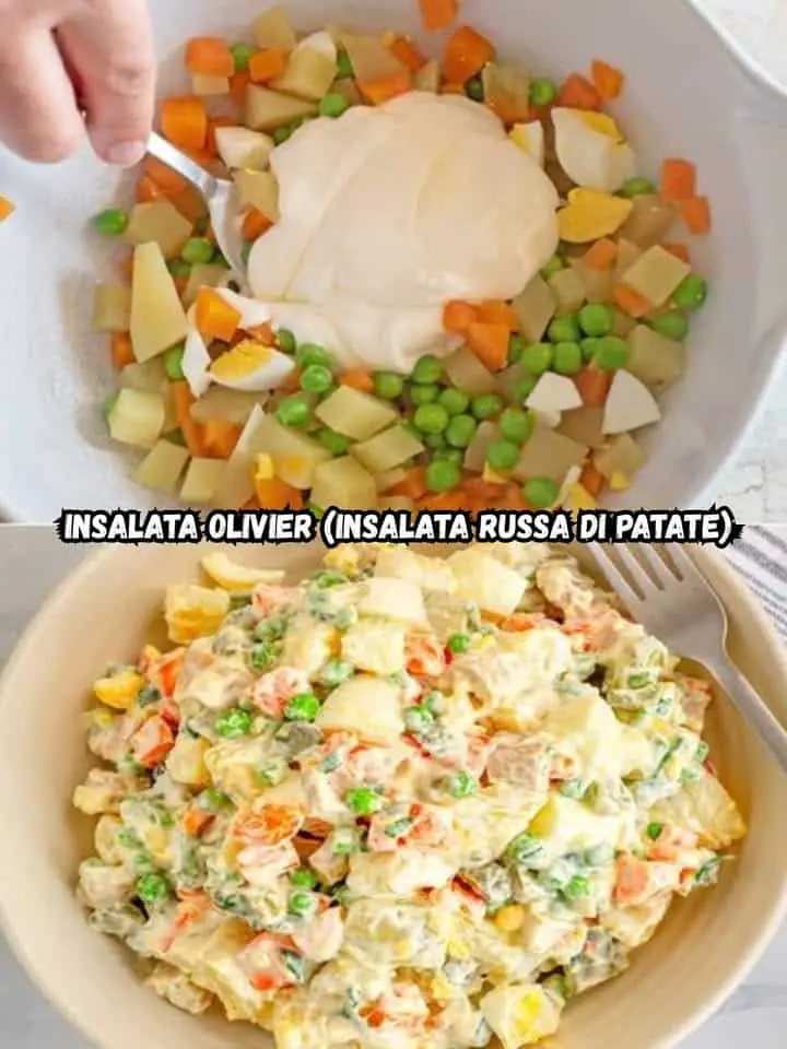 Insalata russa patate ricetta