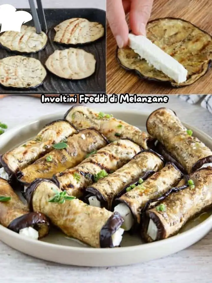Involtini di melanzane freddi