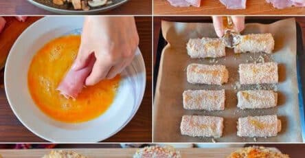 Involtini di prosciutto e formaggio