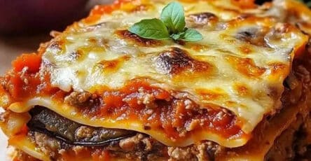 Lasagna di salsiccia e melanzane