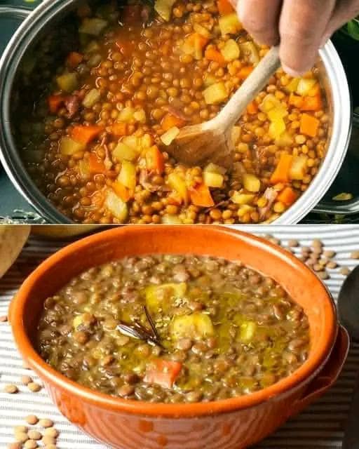 Lenticchie e verdure