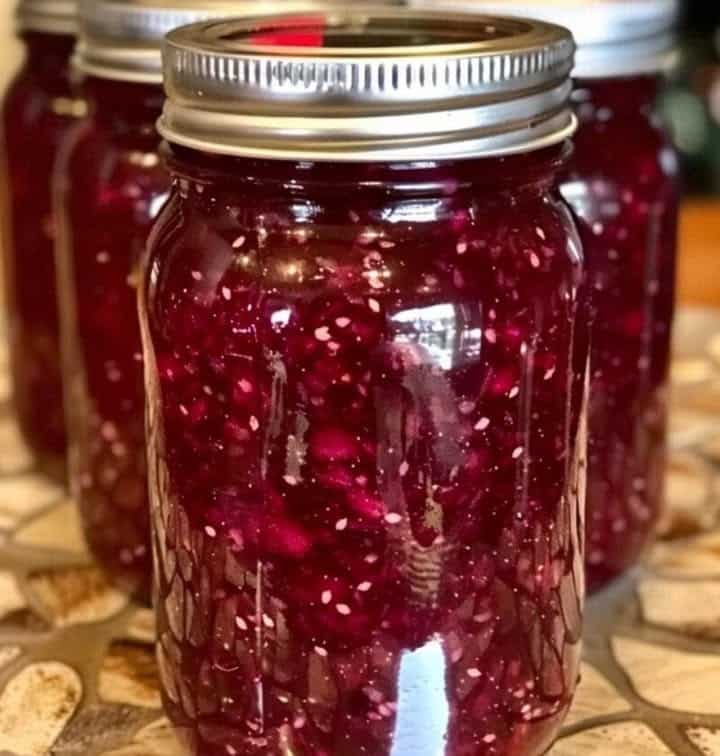 Marmellata di mirtilli rossi