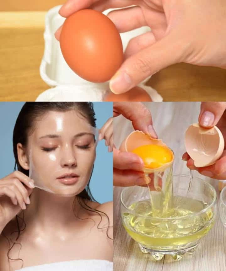 Maschera all'uovo viso